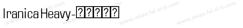 Iranica Heavy字体转换